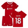 Maillot de Supporter Liverpool 2023-24 Gakpo 18 Domicile Pour Enfant